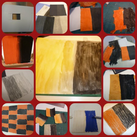 De olika stegen i bildgrammatiken..